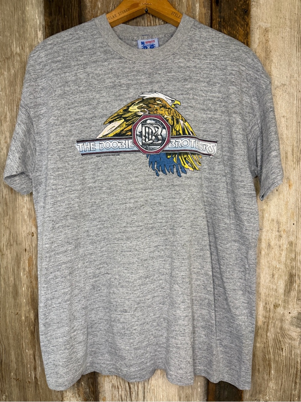 VTG 1989 The Doobie Brothers Cycles Tour Band T-Shirt Single Stitch Gray XL